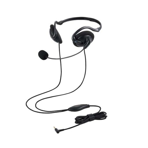 エレコム HS-NB06TBK 折りたたみ式 ネックバンドタイプ ヘッドセット 有線 3.5mm 4極 ミニプラグ 両耳 ブラック ELECOM 【SB04950】 エレコム HS-NB06TBK 折りたたみ式 ネックバンドタイプ ヘッドセット 有線 3.5mm 4極 ミニプラグ 両耳 ブラック ELECOM 【SB04950】