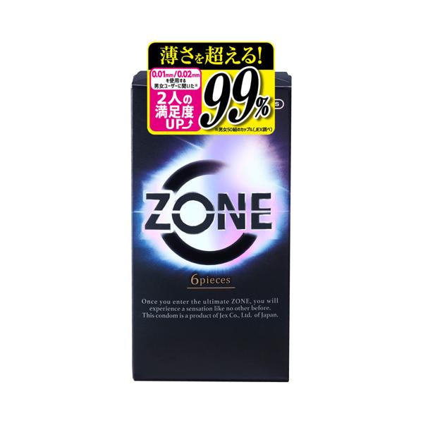 ジェクス ゾーン コンドーム 6個入 避妊具 ZONE JEX 【SB05231】