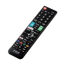 エレコム ERC-TV02BK-SH かんたんTVリモコン シャープ アクオス用 ブラック ELECOM 【SB05398】(2)
