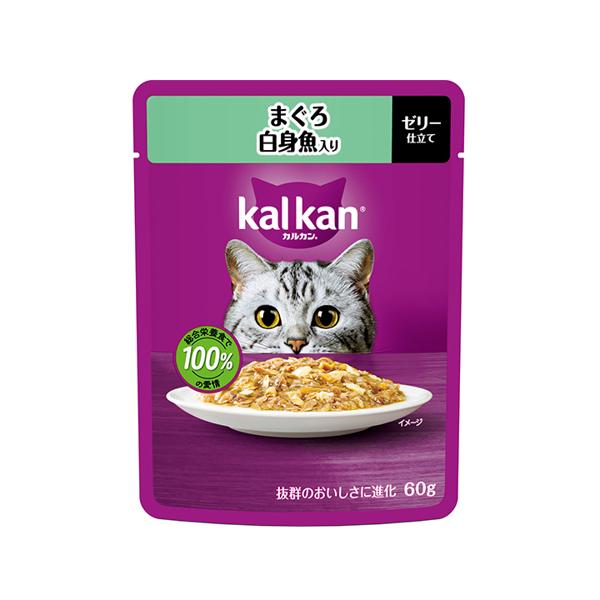 Rakuten - カルカン パウチ まぐろ 白身魚入り 60g キャットフード 成猫用 ウェットフード 【SB06142】