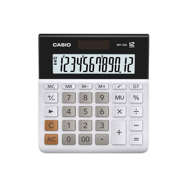 カシオ MH-120L-N MH120LN 卓上電卓 12桁ミニジャストタイプ スタンダード電卓 CASIO 【SB06396】