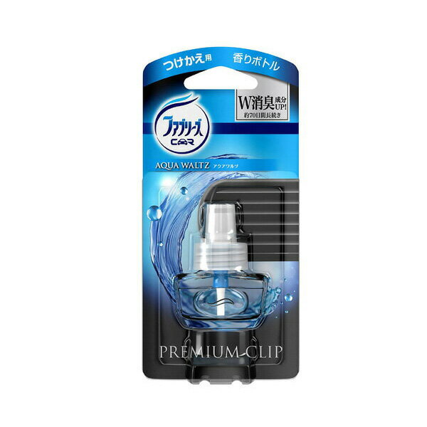 ファブリーズ 芳香剤 車用 プレミアムクリップ アクアワルツ つけかえ用 7mL febreze P&G プロクター・アンド・ギャンブル 【SB07471】