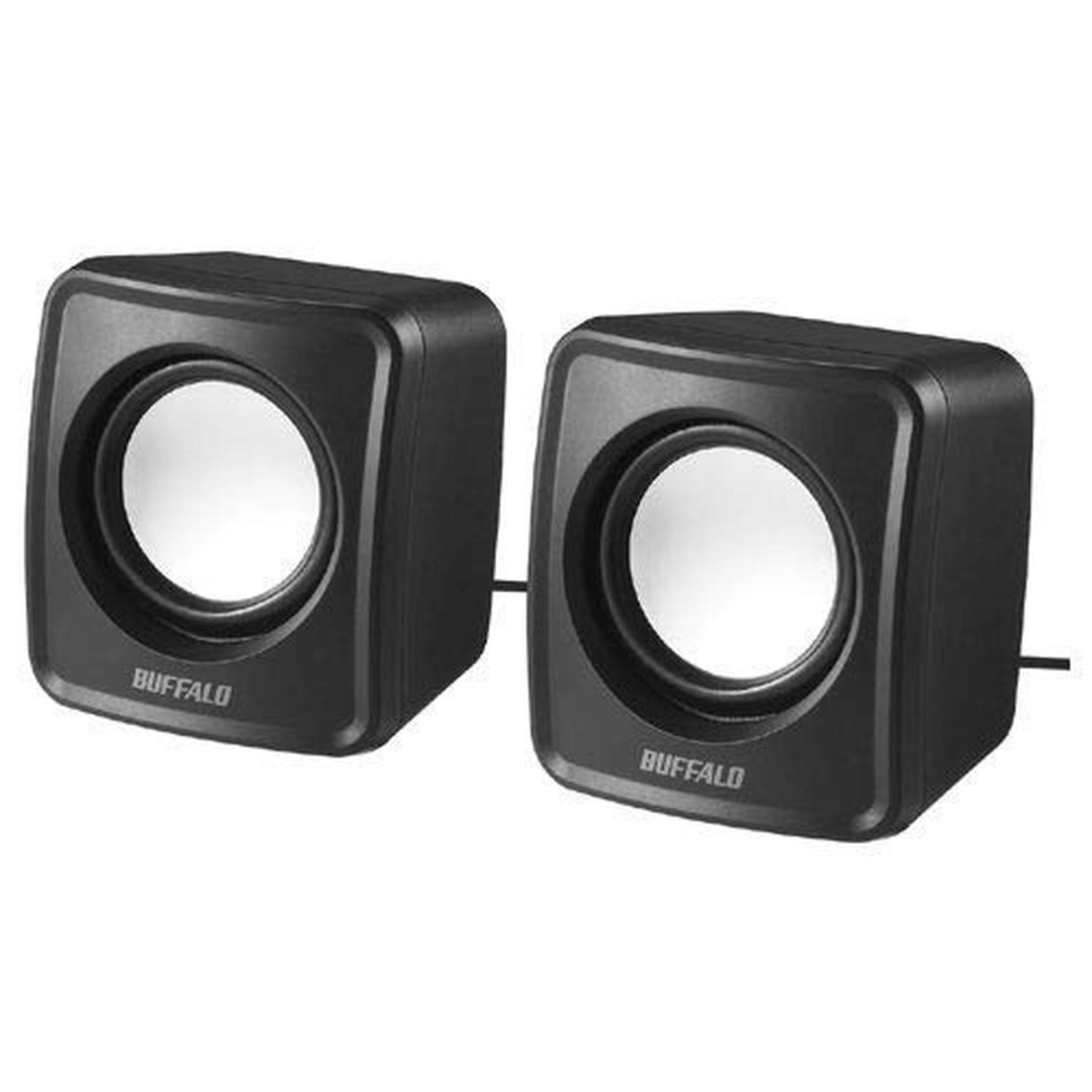バッファロー BSSP100UBK PC用スピーカー USB電源コンパクトサイズモデル ブラック BUFFALO 【SB07813】