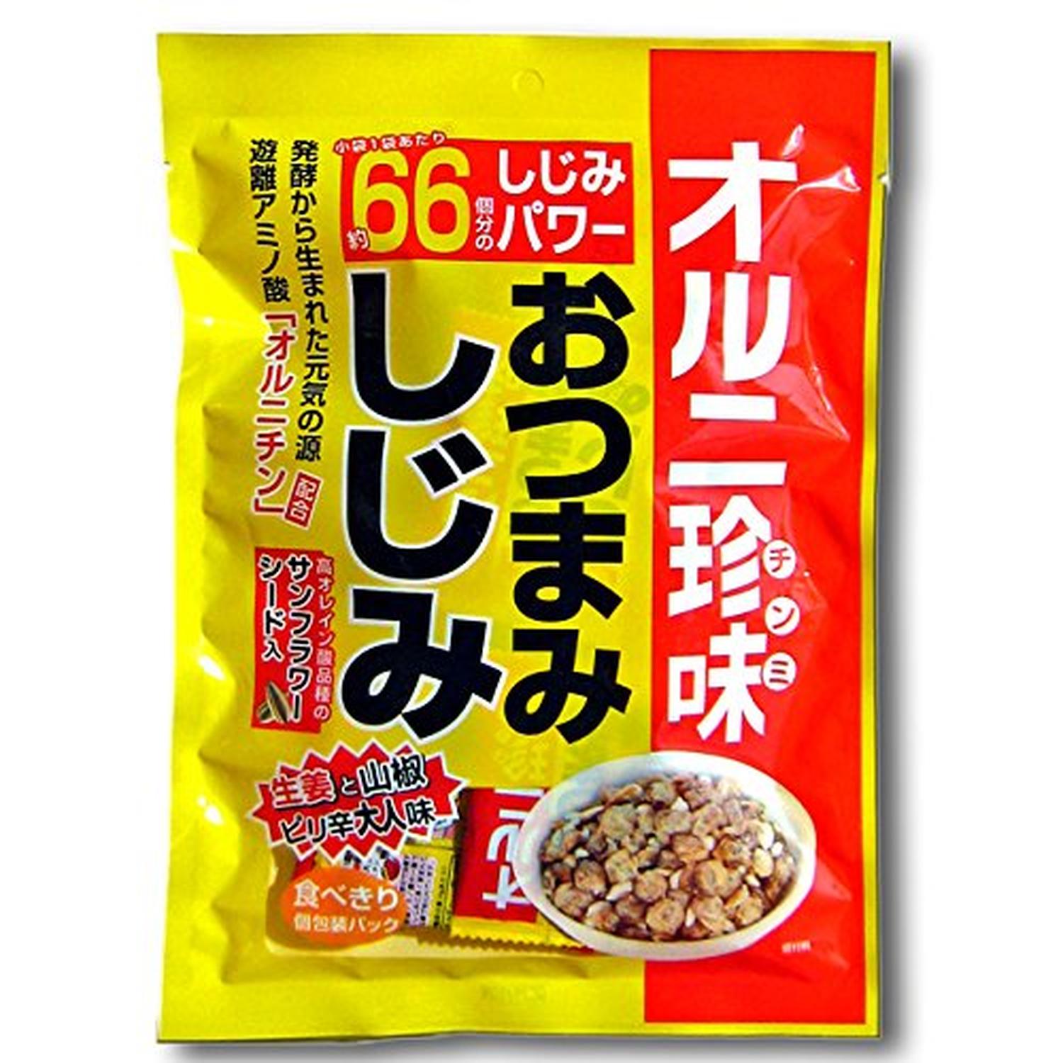 ■食品 ■日本 ■東海農産株式会社 ■成分 ひまわり種子、味付しじみ[しじみ、醤油(小麦を含む)、生姜、山椒]、食用油脂、オルニチン塩酸塩、食塩、ソルビット、調味料(アミノ酸等)、酸化防止剤(ビタミンE)、甘味料(ステビア) ■広告文責：Think Rich Store TEL 082-881-1870 掲載商品の仕様や付属品等の詳細につきましては メーカーに準拠しておりますので メーカーホームページにてご確認下さいますよう よろしくお願いいたします。 当店は他の販売サイトとの併売品があります。 ご注文が集中した時、システムのタイムラグにより在庫切れとなる場合があります。 その場合はご注文確定後であってもキャンセルさせて頂きますのでご了承の上ご注文下さい。