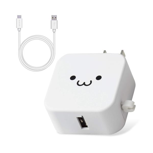 쥳 MPA-ACC23WF ACŴ ޥ֥ۡå 2.4A Type-C USB-C ֥Ʊ 1.5m ۥ磻ȥե ELECOM SB10426