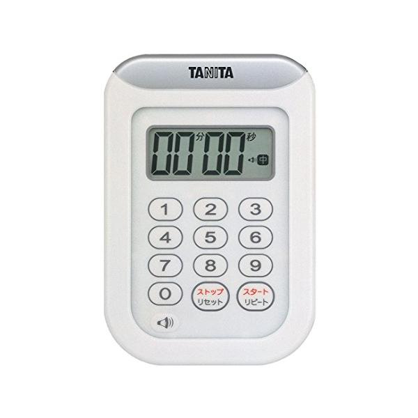 タニタ TD-378 WH キッチン タイマー ホワイト 防水 マグネット付き 100分 TANITA 【SB12547】