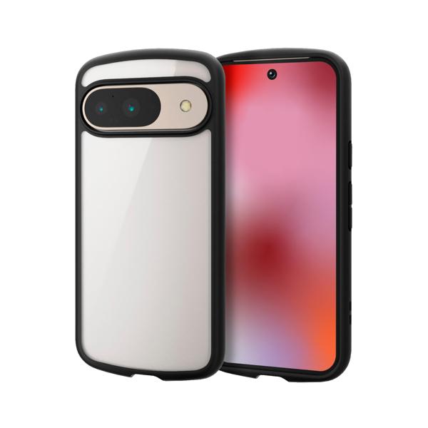 Rakuten - エレコム PM-P242TSLFCBK Google Pixel 9 9 pro ハイブリッドケース TOUGH SLIM LITE ケース 背面クリア ブラック ELECOM 【SB14113】