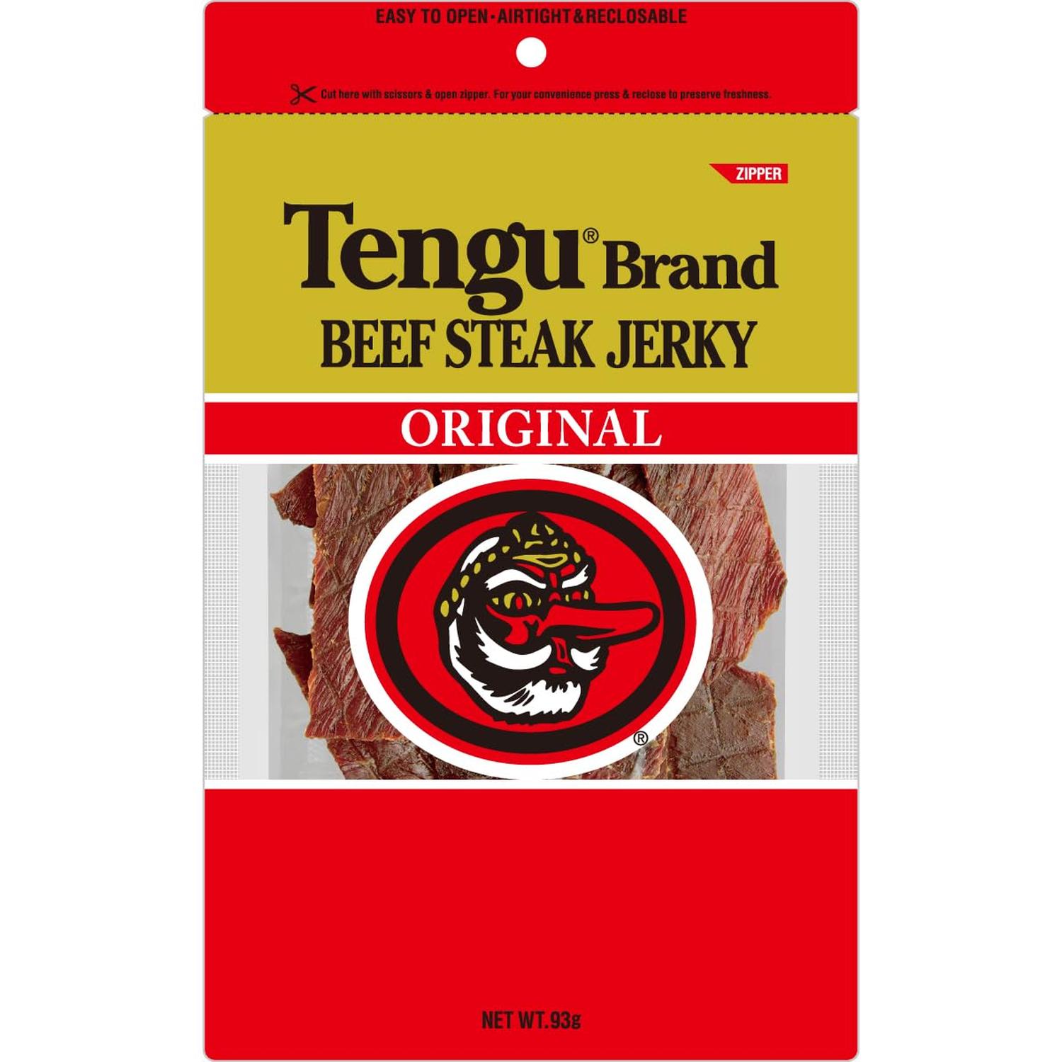 ■食品 ■日本 ■テング ■成分 牛肉、醤油、砂糖、食塩、胡椒、オニオン末、ガーリック末、しょうが／酸化防止剤(エリソルビン酸Na)、調味料(アミノ酸)、発色剤(亜硝酸Na) ■広告文責：Think Rich Store TEL 082-881-1870 掲載商品の仕様や付属品等の詳細につきましては メーカーに準拠しておりますので メーカーホームページにてご確認下さいますよう よろしくお願いいたします。 当店は他の販売サイトとの併売品があります。 ご注文が集中した時、システムのタイムラグにより在庫切れとなる場合があります。 その場合はご注文確定後であってもキャンセルさせて頂きますのでご了承の上ご注文下さい。