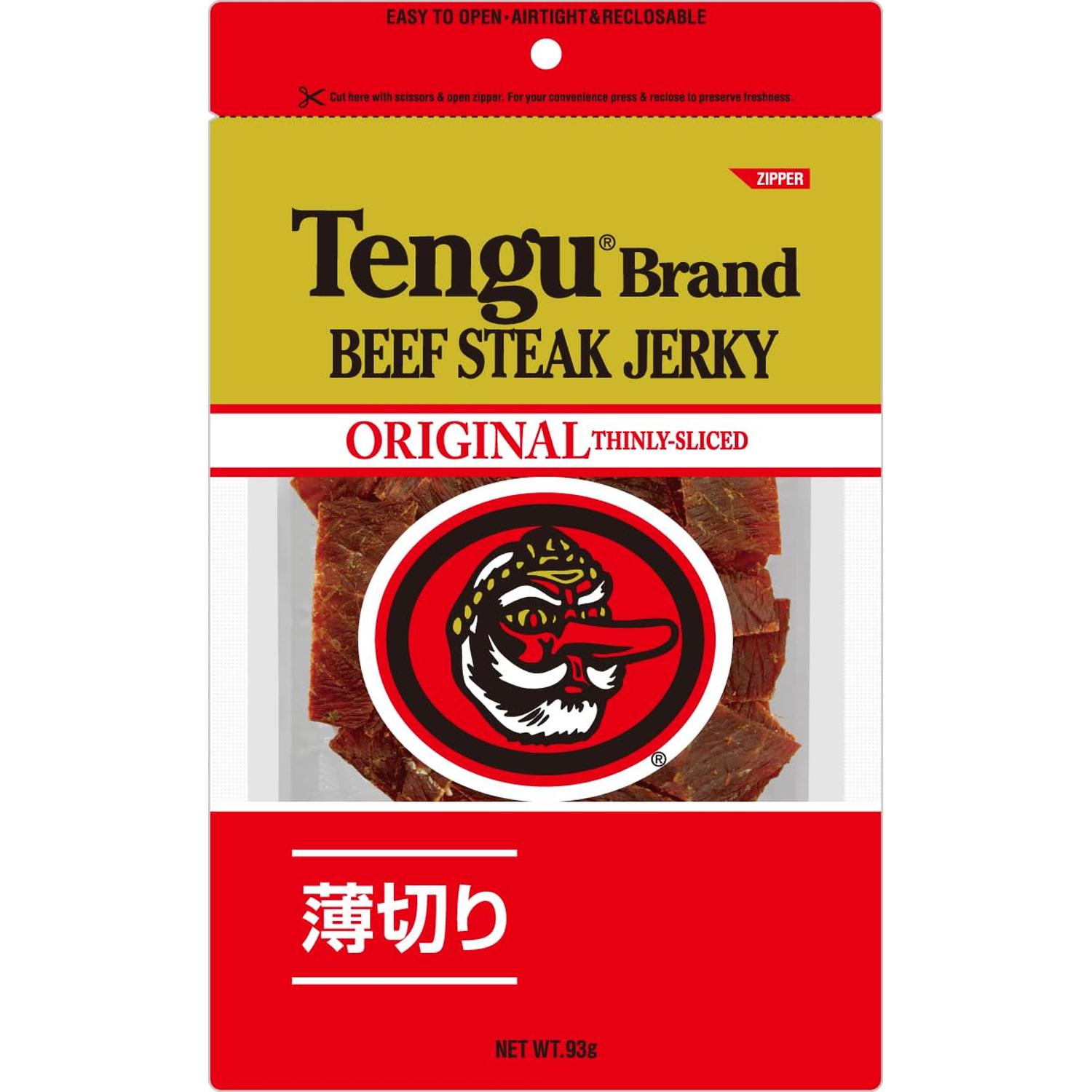 ■食品 ■日本 ■テング ■成分 牛肉、醤油、砂糖、食塩、胡椒、オニオン末、ガーリック末、しょうが／酸化防止剤(エリソルビン酸Na)、調味料(アミノ酸)、発色剤(亜硝酸Na) ■広告文責：Think Rich Store TEL 082-881-1870 掲載商品の仕様や付属品等の詳細につきましては メーカーに準拠しておりますので メーカーホームページにてご確認下さいますよう よろしくお願いいたします。 当店は他の販売サイトとの併売品があります。 ご注文が集中した時、システムのタイムラグにより在庫切れとなる場合があります。 その場合はご注文確定後であってもキャンセルさせて頂きますのでご了承の上ご注文下さい。