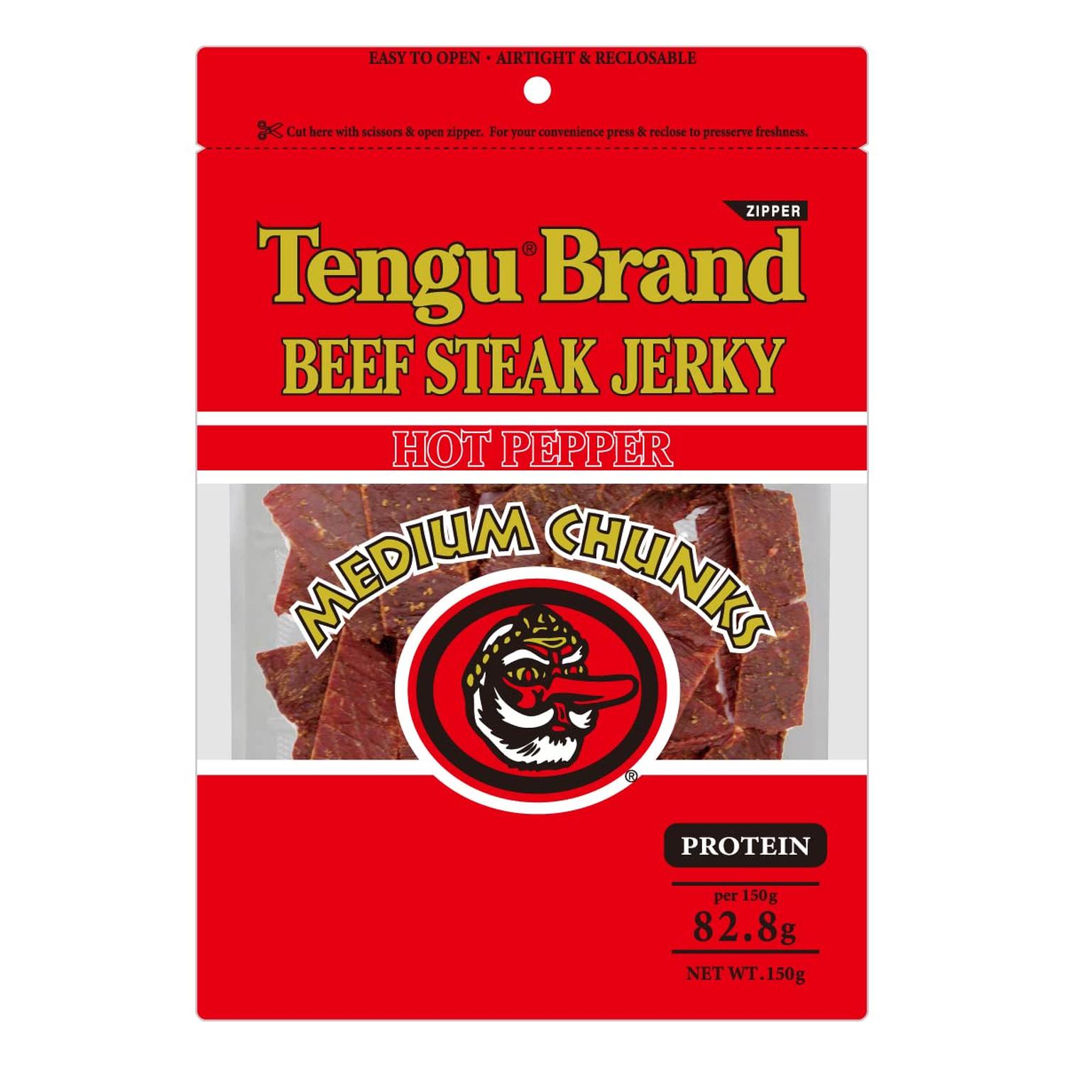 ■食品 ■日本 ■テング ■成分 牛肉、醤油、砂糖、胡椒、食塩、オニオン末、ガーリック末、しょうが、酸化防止剤（エリソルビン酸Na）、調味料（アミノ酸）、発色剤（亜硝酸Na）、（原材料の一部に小麦、大豆を含む） ■広告文責：Think Rich Store TEL 082-881-1870 掲載商品の仕様や付属品等の詳細につきましては メーカーに準拠しておりますので メーカーホームページにてご確認下さいますよう よろしくお願いいたします。 当店は他の販売サイトとの併売品があります。 ご注文が集中した時、システムのタイムラグにより在庫切れとなる場合があります。 その場合はご注文確定後であってもキャンセルさせて頂きますのでご了承の上ご注文下さい。