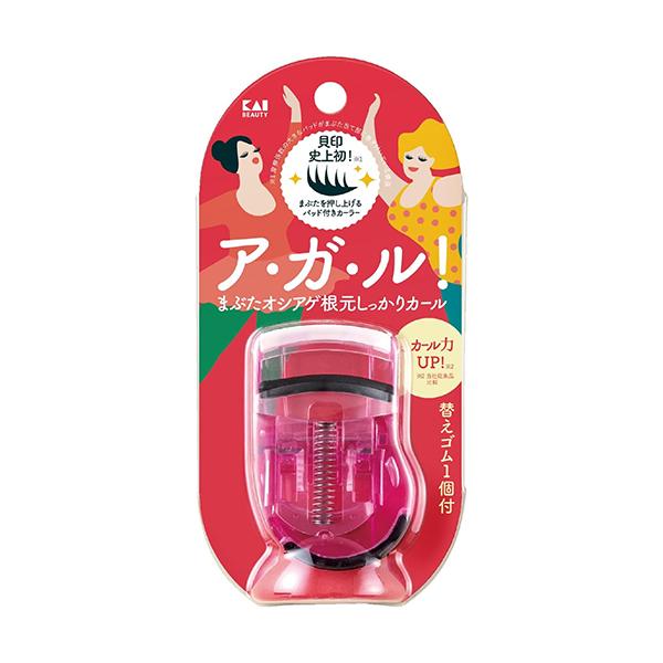 Lower Eyelashes - 貝印 000KQ3129 プッシュアップカーラー ピンク ビューラー KAI 【SB16178】