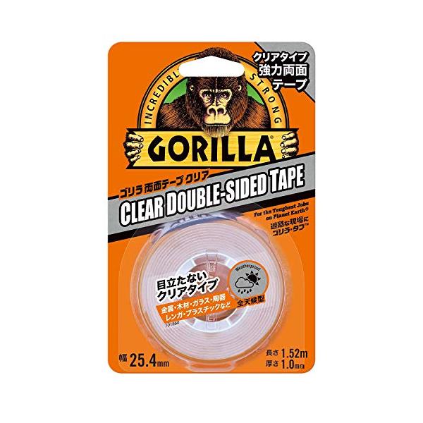 呉工業 ゴリラ強力両面テープ クリア 254mm×152m Gorilla Glue 【SB16348】