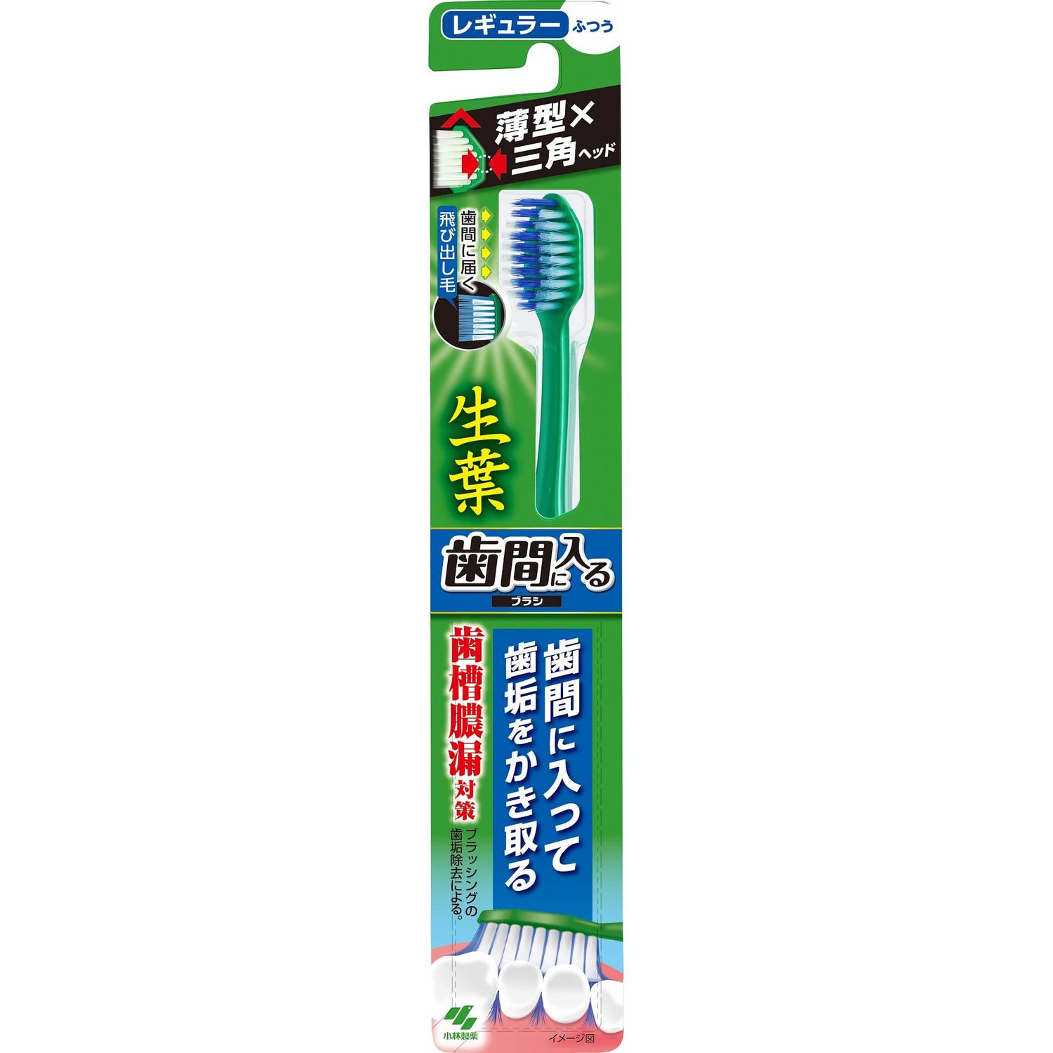 小林製薬 生葉 歯間に入るブラシ 歯ブラシ レギュラーヘッド ふつう 1本 【SB18239】