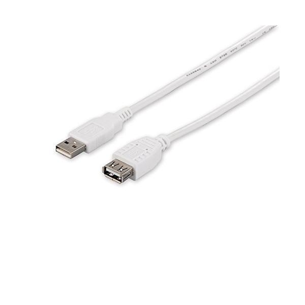バッファロー BSUAA215WH ホワイト 1.5m USB2.0延長ケーブル A to A 【SB18724】