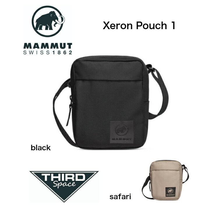 Rakuten - MAMMUT Xeron Pouch 1 バッグ クロスボディ 調節可能 1L アウトドア キャンプ 2810-00460 black safari 全2色 送料無料