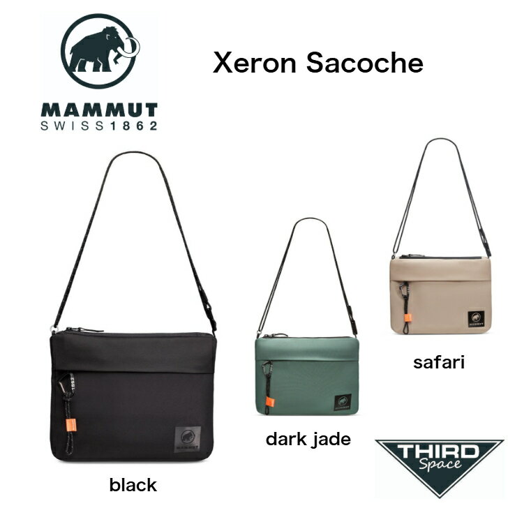Rakuten - MAMMUT Xeron Sacoche サコッシュ バッグ 収納 ショルダーバッグ アウトドア フェス キャンプ 2810‐00180 black safari dark jade 全3色 送料無料