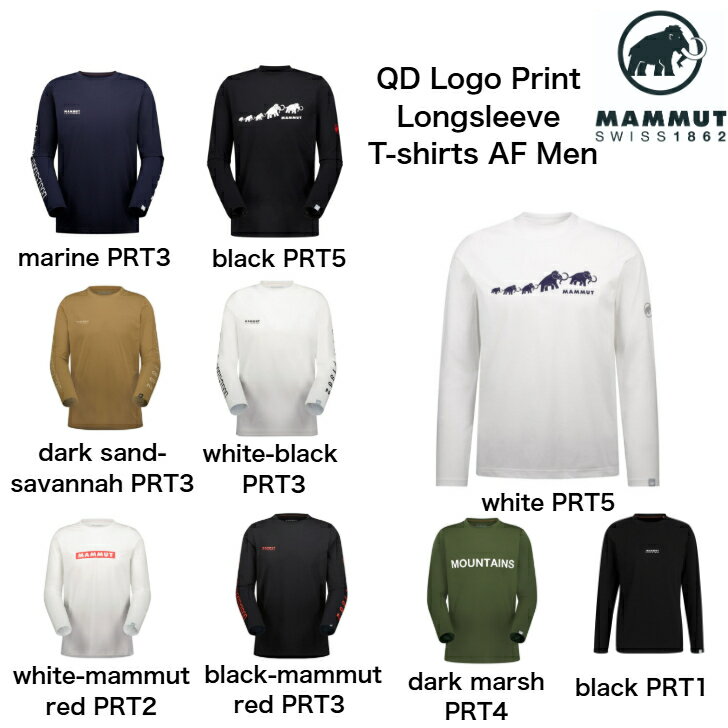 楽天市場】mammut マムート qd logo print longsleeve t-shirts af
