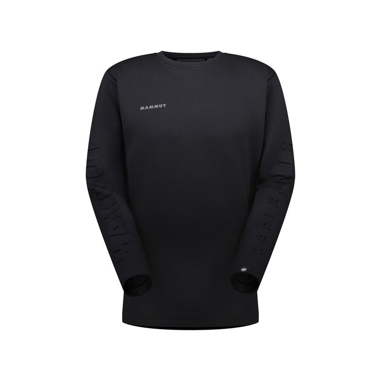 THIRD space札幌の【SALE 20%OFF】MAMMUT Dyno 2.0 ML Crew Neck AF ダイノ 2.0 ミッドレイヤー クルー ネック アジアンフィット テックフリース アウトドア キャンプ ハイキング black platinum melange marine melange 全3色 送料無料｜アングル2