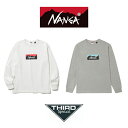 NANGA エコハイブリッド ボックスロゴ ロングスリーブTシャツ メンズ レディース ナンガ トップス 長袖 ロンT カットソー 速乾 吸汗 ECO HYBR...