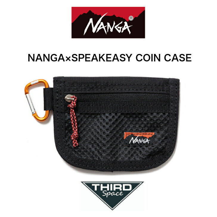Other - NANGA×SPEAKEASY COIN CASE コインケース メッシュポケット付き 収納 小銭 ポリエステル素材 軽量 BLK 送料無料