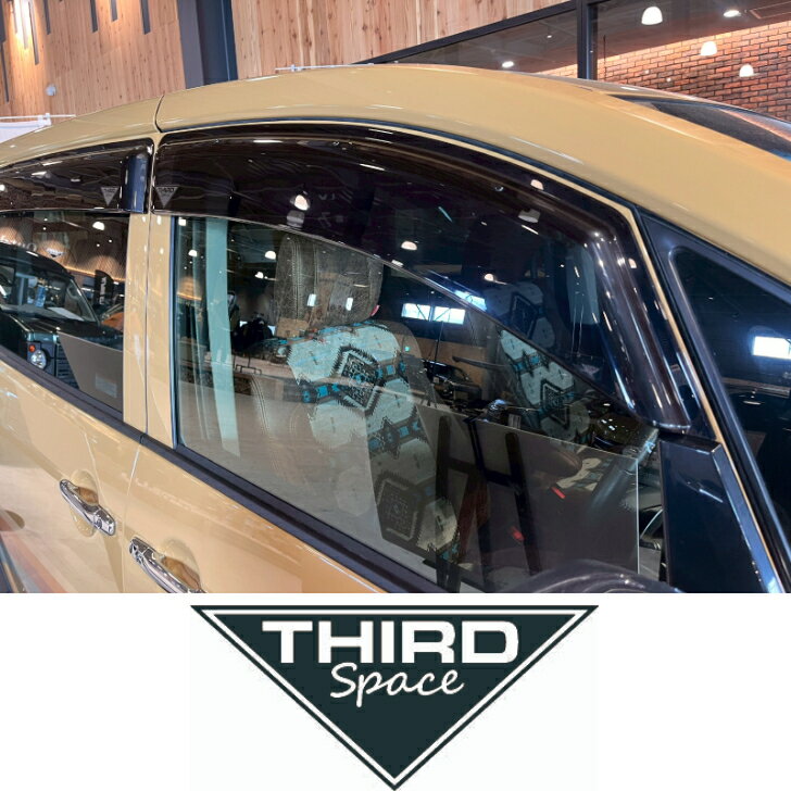 THIRD Space オリジナルドアバイザー　ドアバイザー　デリカ　デリカD:5　ラプター　送料無料