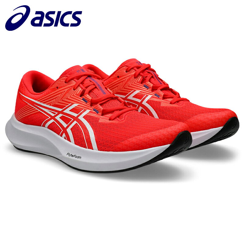 アシックス レディース ランニングシューズ HYPER SPEED 5 1012B863 600 FLASH RED/WHITE Running ハイパースピード5 スタンダード 女子 レッド オレンジ 蛍光