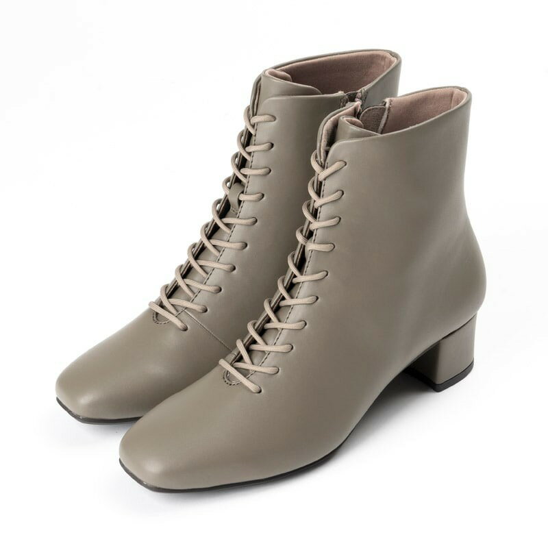 樂天商城 - アシックス CUBE BOOTS WP AO-10251 レディースシューズ 069 カーキ AcureZ アキュアーズ カジュアルブーツ シューズ（レディース）