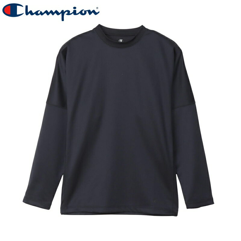 樂天商城 - チャンピオン リカバリーウェア 長袖シャツ C3-CS490 090 ブラック RECOVERY WEAR LONG SLEEVE Champion 休養 抗疲労