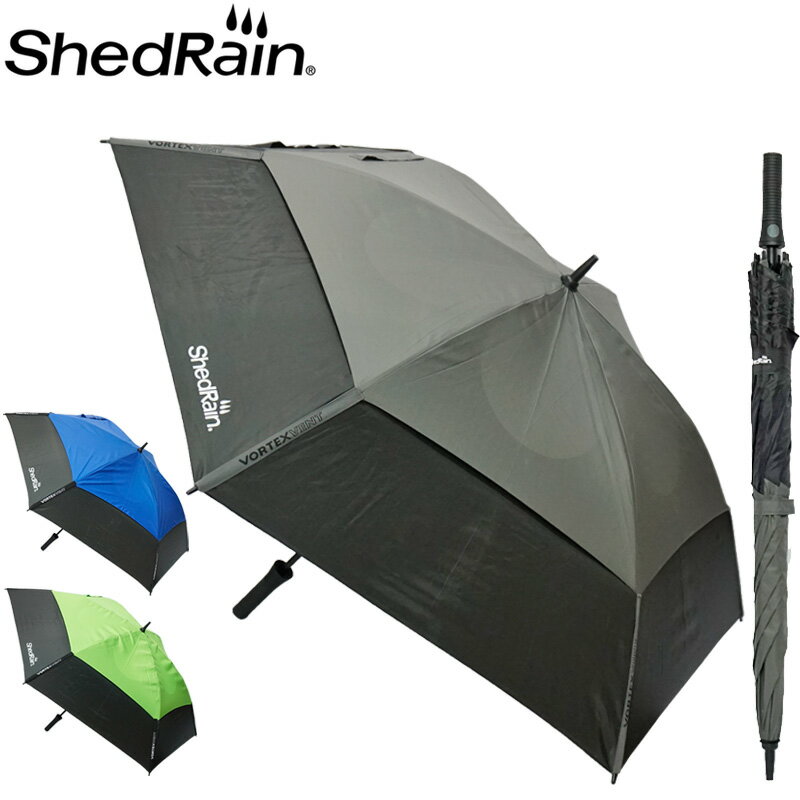 樂天商城 - ShedRain VORTEX 晴雨兼用 UV アンブレラ ダブルキャノピー 全天候 ワンタッチオープン 145cm 【新品】 シェドレイン パラソル 日傘 雨傘 ゴルフ アウトドア メンズ レディース