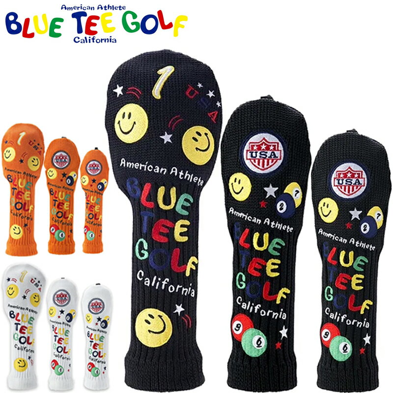 ブルーティーゴルフ ニット ヘッドカバー ドライバー用/フェアウェイウッド用/ユー...