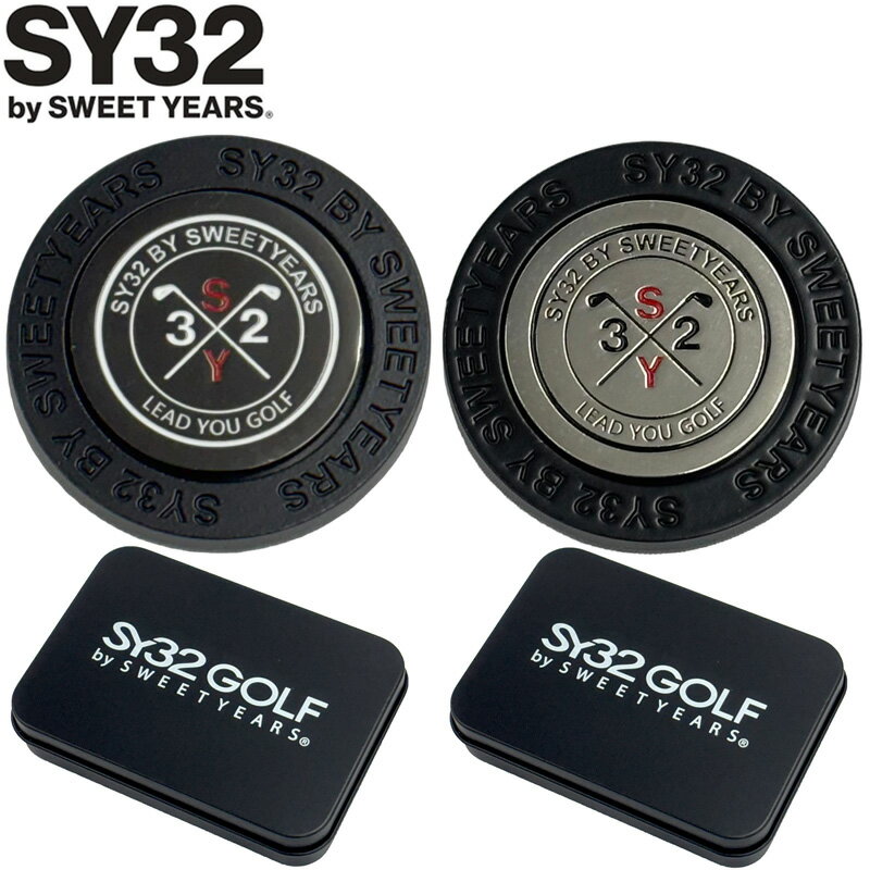 樂天商城 - SY32 GOLF ゴルフマーカー MAGNET MARKER SYG-25A9-28 【メール便発送】【新品】UCBR エスワイサーティートゥ ラウンド ボールマーカー