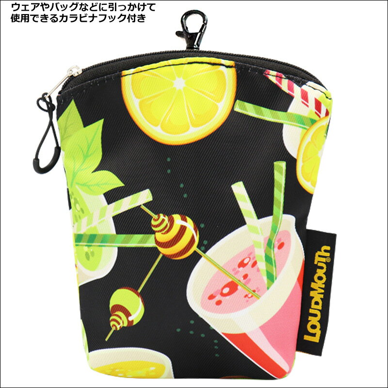 ラウドマウス ボールポーチ ゴルフボール無し Daiquiri Black ダイキリ ブラック L...