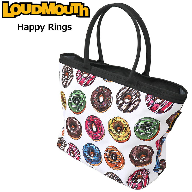 ラウドマウス ビッグ トートバッグ Happy Rings ハッピーリング LM-TB0008 763985(365) 【日本規格】【新品】3SS2 Loudmouth ゴルフ用バッグ 派手 ゴルフ用品