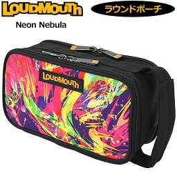 ラウドマウス ラウンドポーチ Neon Nebula ネオンネビュラ LM-RP0012 763983(367) 【日本規格】【新品】3SS2 Loudmouth 小物入れ ケース ゴルフ用バッグ 派手 ゴルフ用品 MAY2