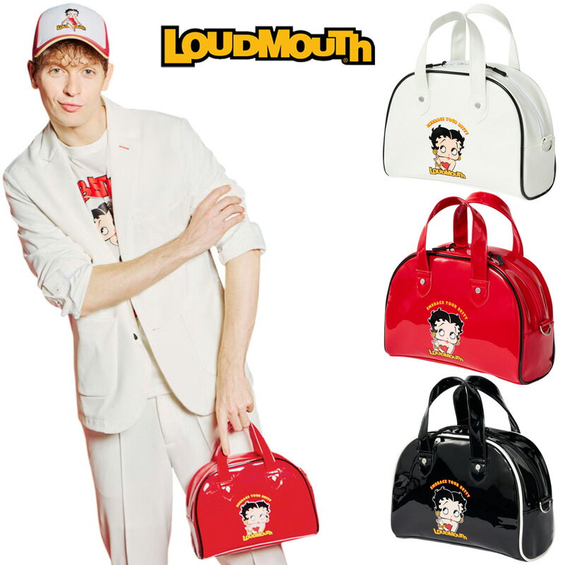 ラウドマウス × ベティブープ コラボ 2026 カートバッグ 866923 日本規格【新品】26SS Loudmouth Betty Boop ミニボストンバッグ ミニトートバッグ ラウンドポーチ ゴルフ用バッグ メンズ レディース ユニセックス 866-923 APR1