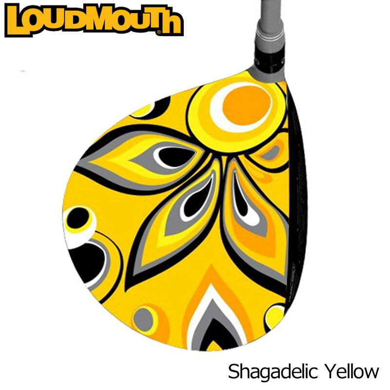 ラウドマウス ドライバースキン/ステッカー (Shagadelic Yellow シャガデリック イエロー) Loudmouth Driver Skin ゴルフ用品 シール