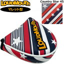 ラウドマウス パターカバー マレット タイプ ヘッドカバー Country Star 45 カントリースター45 LM-HC0010/MT 771992(301...