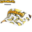 ラウドマウス バイザー Potatoes ポテトズ 763903(351) 【日本規格】【新品】3SS2 Loudmouth 帽子 派手 サンバイザー メンズ レディース VISOR APR1