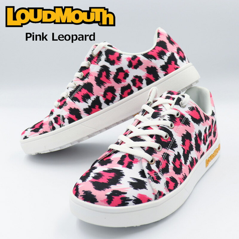 ラウドマウス ユニセックス スパイクレス ゴルフシューズ Pink Leopard ピンクレオパード LM-GS0002 762980(275) 2SS2 Loudmouth スニーカー メンズ レディース MAY3