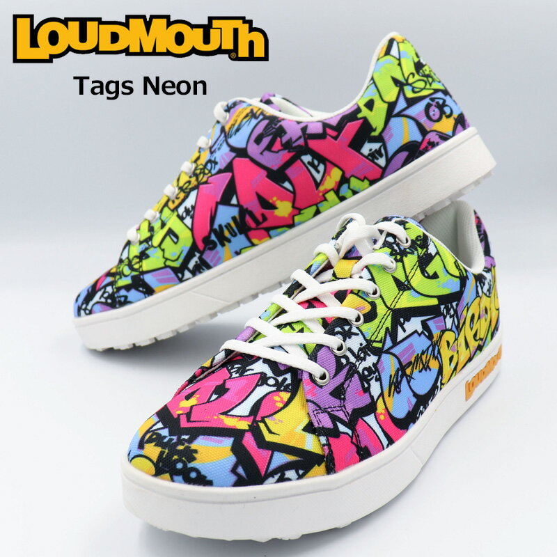 ラウドマウス ユニセックス スパイクレス ゴルフシューズ Tags Neon タグスネオン LM-GS0002 762980(317) 2SS2 Loudmouth スニーカー メンズ レディース MAY3