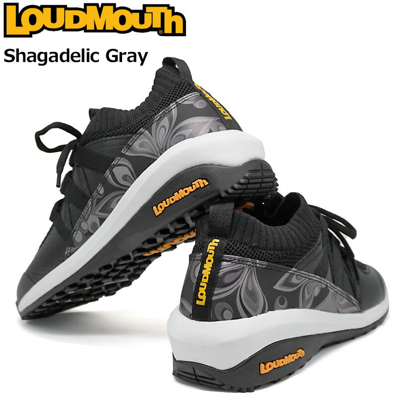 ラウドマウス メンズ スパイクレス ニット ゴルフシューズ Shagadelic Gray シャガデリックグレー LM-GS0003 772978 022 【日本規格】【新品】2SS2 Loudmouth スニーカー