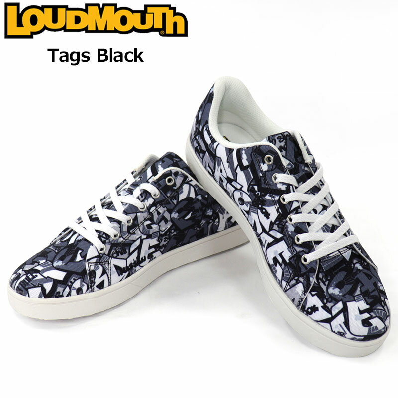 ラウドマウス ユニセックス スパイクレス ゴルフシューズ Tags Black タグスブラック LM-GS0002 773980(030) 3WF2 Loudmouth スニーカー メンズ レディース SEP2