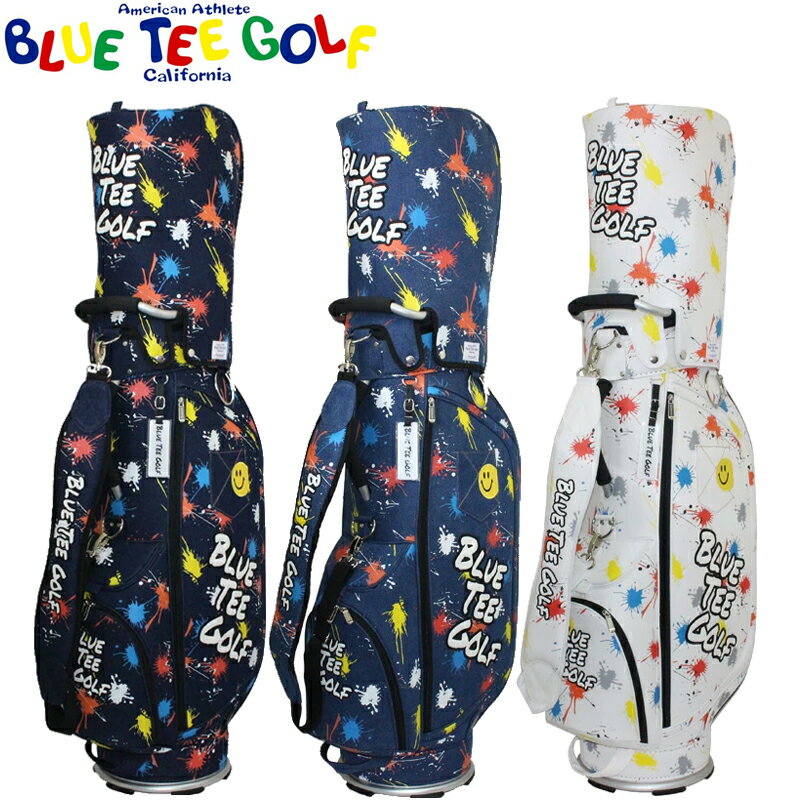 ブルーティーゴルフ 9型 デニムペイント キャディバッグ BTG-CB027【新品】UAAR Blue Tee Golf California CB-027 ゴルフバッグ カートバッグ キャディーバック キャディバック JUL1