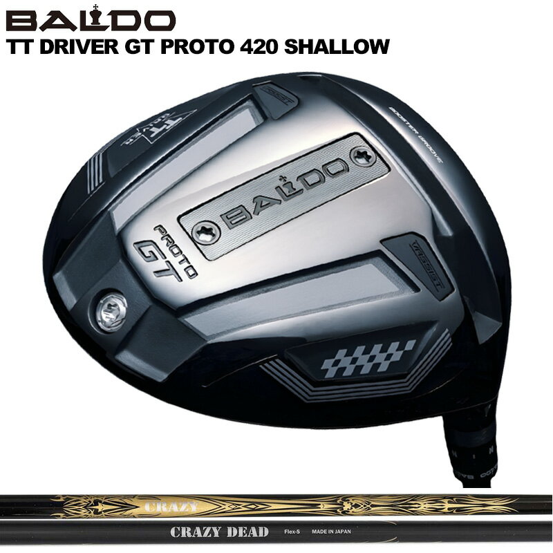 バルド TT ドライバー GT プロト 420 シャロー 可変式 クレイジー DEAD 装着 CRAZY デッド 1W  BALDO DRIVER PROTO SHALLOW 地クラブ ゴルフ
