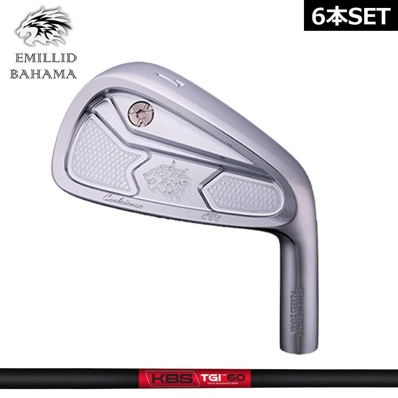 樂天商城 - エミリッド バハマ CV8 アイアンセット 6本組(#5-PW) KBS TOUR Graphite Iron TGI 装着 ツアー カーボン EMILLID BAHAMA 【カスタム】【新品】 カールヴィンソン 軟鉄 シャフト 地クラブ
