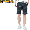 ラウドマウス メンズ ショートパンツ ストレッチ UVカット Black ブラック 762307(998) 【日本規格】【新品】22SS Loudmouth ゴルフウェア JUN1 その1