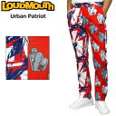 ラウドマウス メンズ ロングパンツ クレイジーパターン Urban Patriot × Gorilla Red 771302(298) 【日本規格】【新品】1WF2 Loudmouth ゴルフウェア ゴルフパンツ 派手