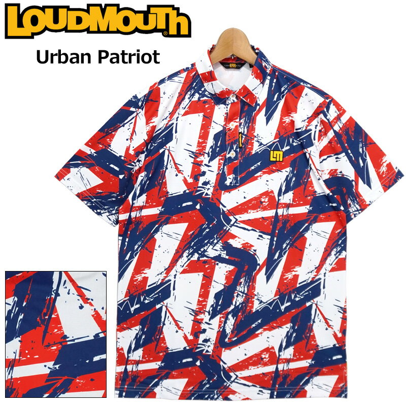 ラウドマウス メンズ ドライ UVカット 半袖 ポロシャツ 771600(298) Urban Patriot アーバンパトリオット 1WF2 Loudmouth トップス 派手 SEP1