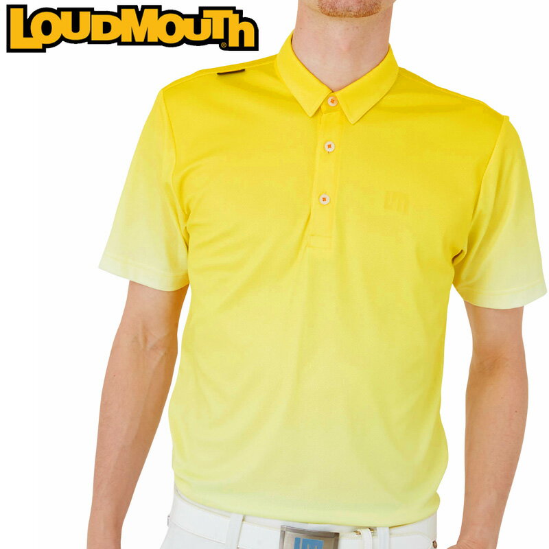 ラウドマウス メンズ 接触冷感 半袖 ポロシャツ Yellow イエロー 762602(993) 日本規格 2SS2 ゴルフウェア Loudmouth JUN1