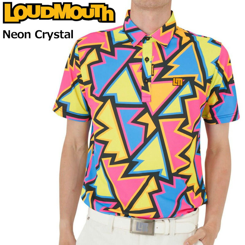 楽天ラウドマウス専門店 LM styleラウドマウス メンズ 半袖 ポロシャツ Neon Crystal ネオンクリスタル 762604（319） 【メール便発送】【新品】日本規格 2SS2 ゴルフウェア Loudmouth MAY1 look16